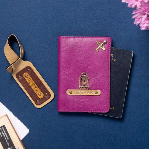 Passport Cover & Luggage Tag Combo Set