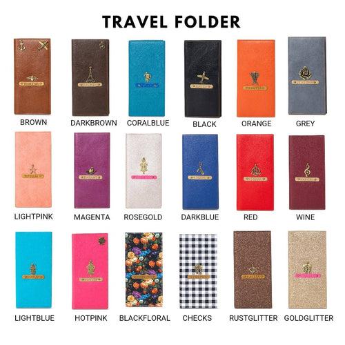 Personalized Couple Travel Folder