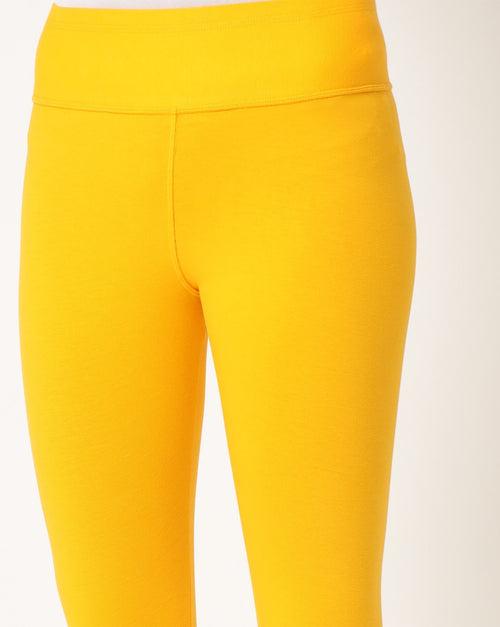 Adorna Active Leggings - Golden Yellow