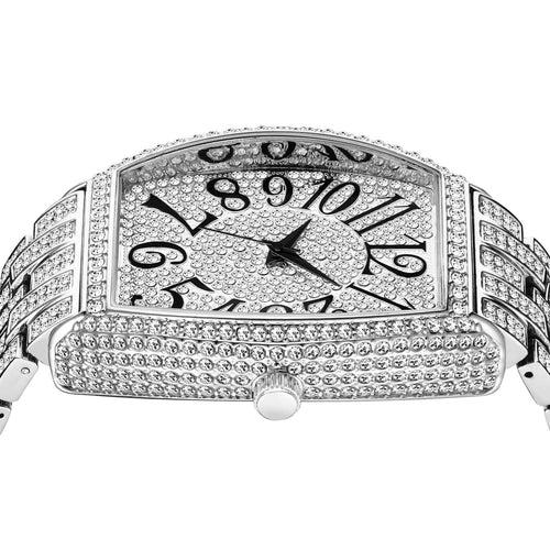 Platonic Fully Diamond Studded Square Shape