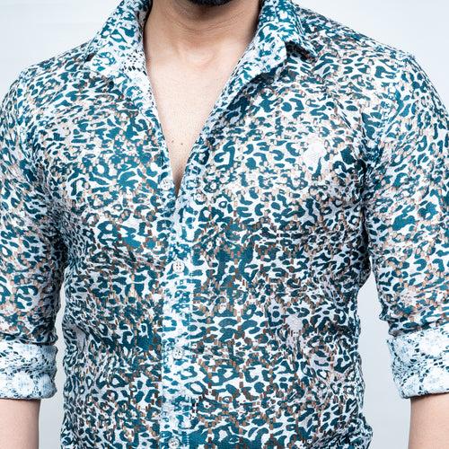 Crochet Printed Shirt