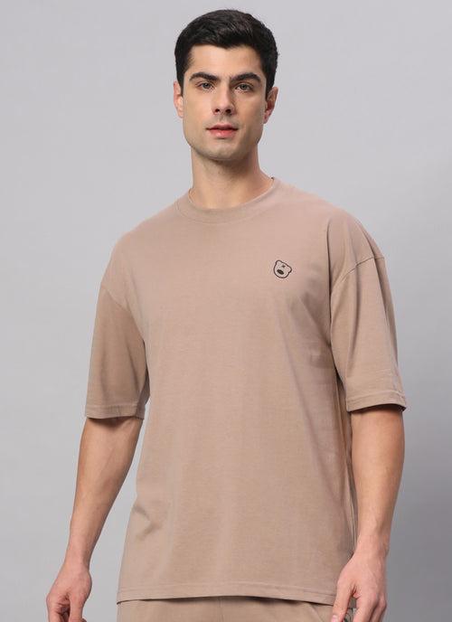 Teddy Logo Drop Shoulder Oversized T-shirt