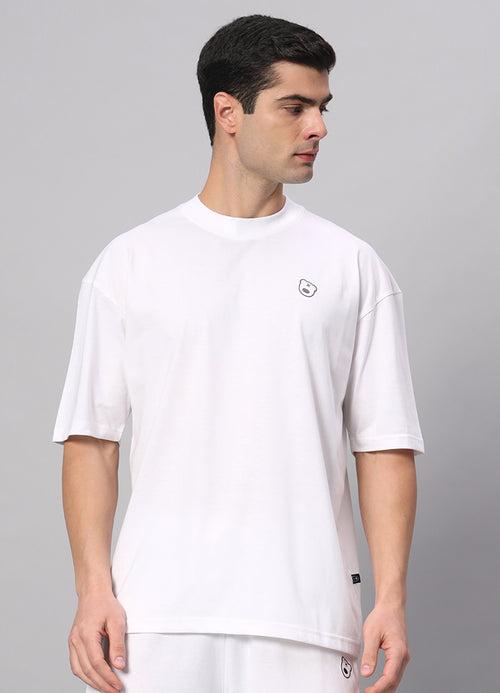 Teddy Logo Drop Shoulder Oversized T-shirt