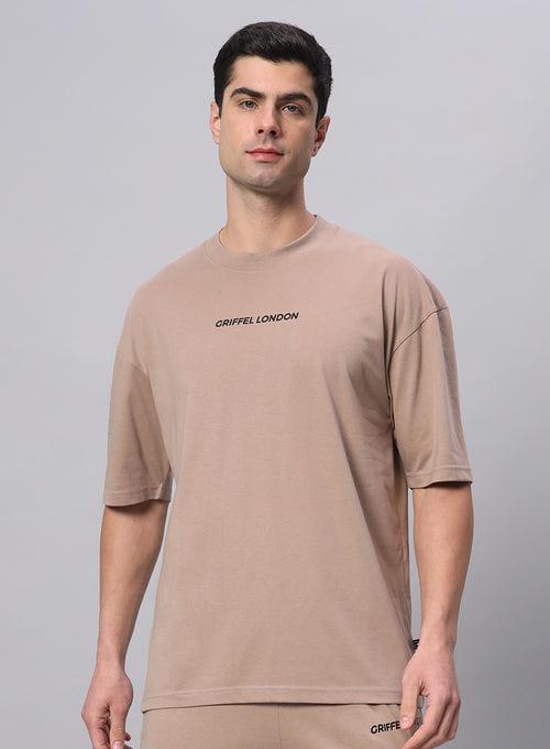 Basic Logo Drop Shoulder Oversized T-shirt