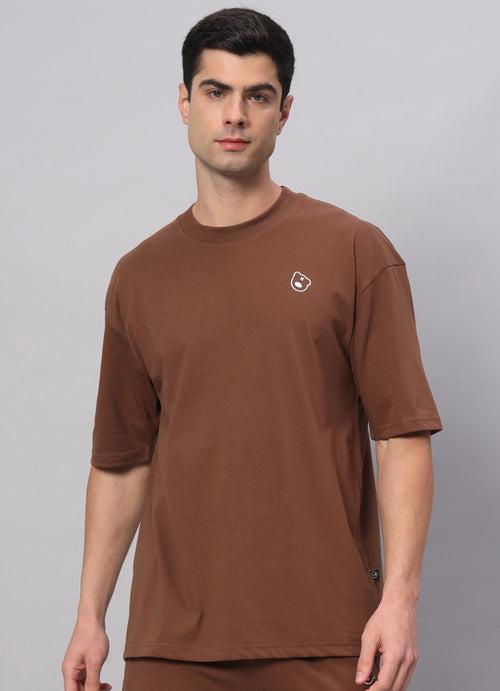 Teddy Logo Drop Shoulder Oversized T-shirt