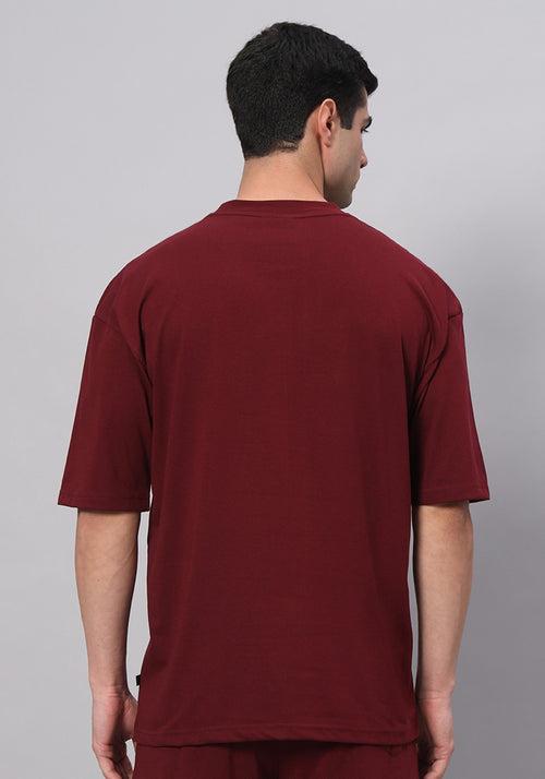 Basic Logo Drop Shoulder Oversized T-shirt