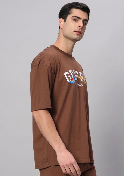 Birds Drop Shoulder Oversized T-shirt