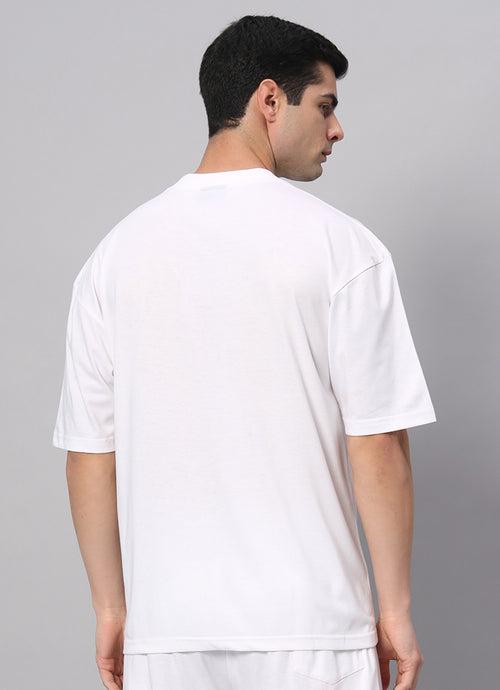 Teddy Logo Drop Shoulder Oversized T-shirt