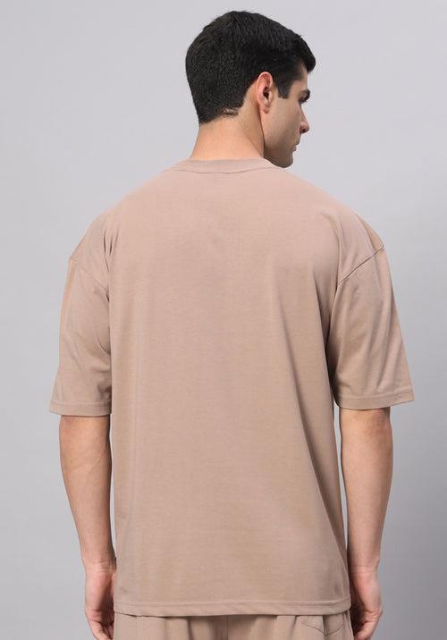 Teddy Logo Drop Shoulder Oversized T-shirt