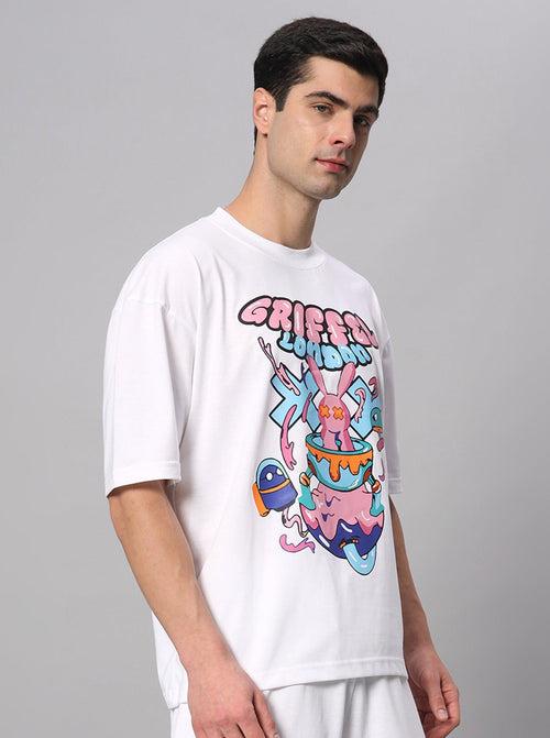 Bubble Bunny Drop Shoulder Oversized T-shirt