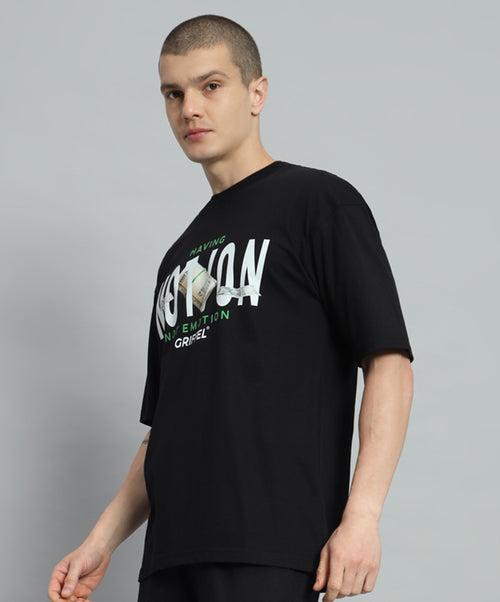 MOTION  Black Oversized T-Shirt