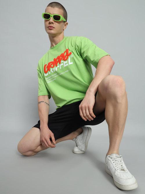 PUFF LOGO Drop Shoulder Oversized T-shirt