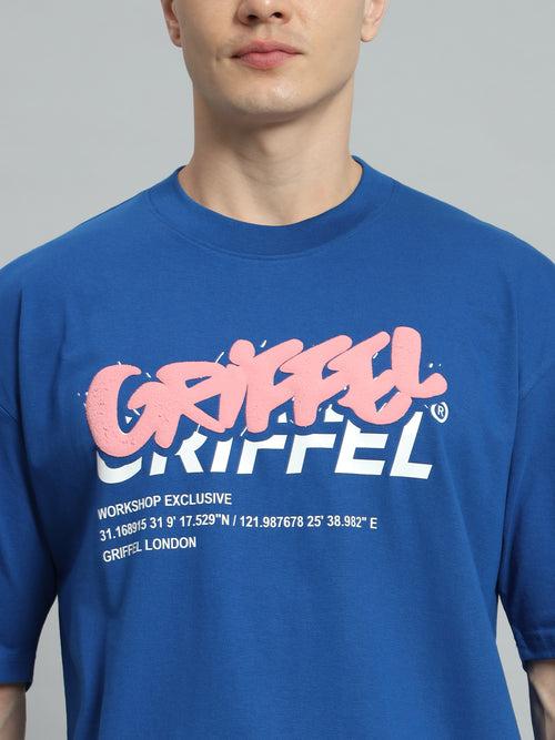 PUFF LOGO Drop Shoulder Oversized T-shirt