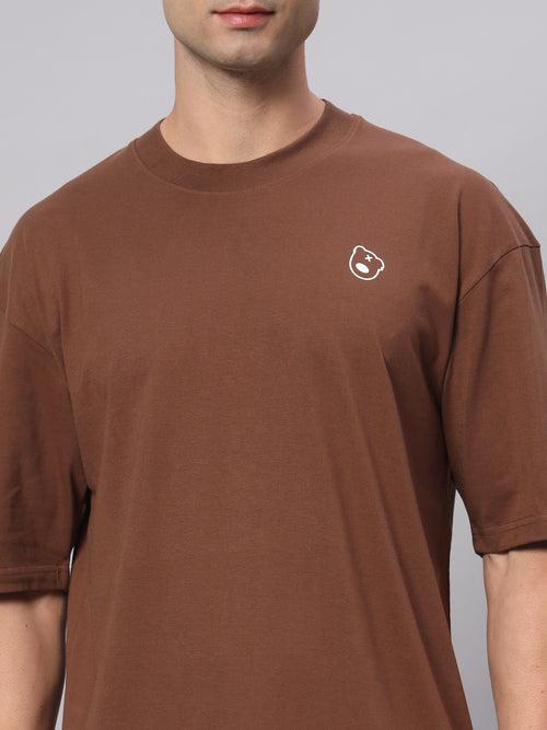 Teddy Logo Drop Shoulder Oversized T-shirt