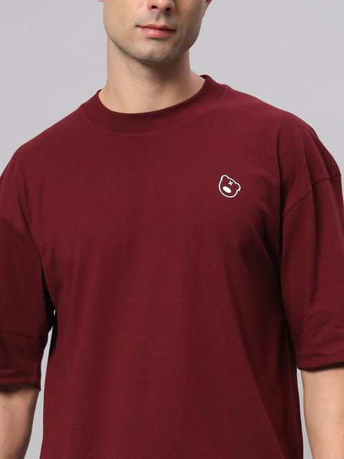 Teddy Logo Drop Shoulder Oversized T-shirt