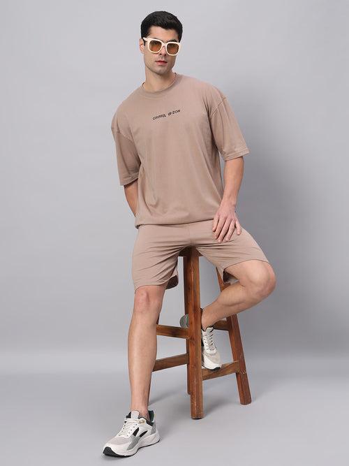 Basic Logo Drop Shoulder Oversized T-shirt