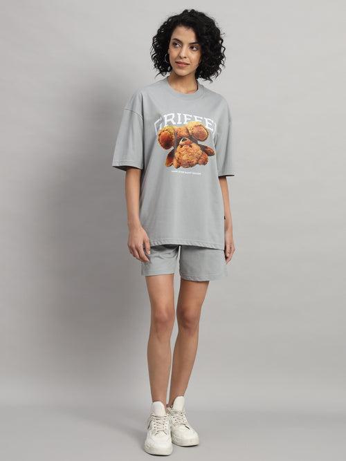 upside down bear Oversized T-shirt