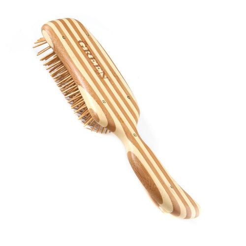 S-Shaped Style & Detangle Bamboo Handle & Pin Hair Brush For Cats & Dogs