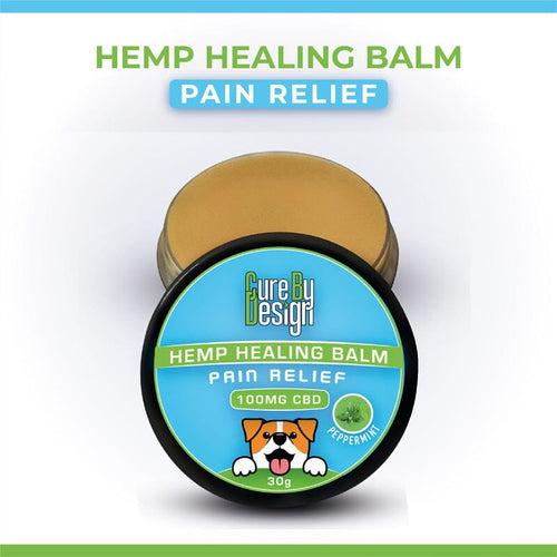 Pain Relief Hemp Healing Balm With Peppermint Oil For Dogs (100mg CBD)