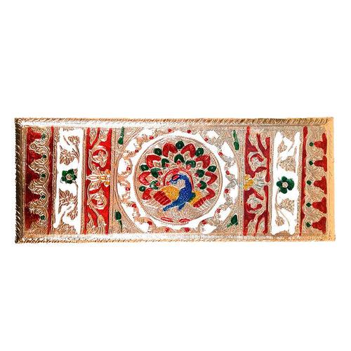 Pooja Chowki Bajot | Minakari Chauki Set - For Pooja, Festivals & Return Gifts - 12 Inch