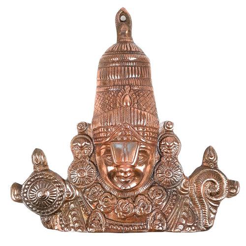 Sri Balaji Wall Hanging Idol | Venkateswara Swami Wall Statue | Tirupati Balaji Wall Hanging Murti | Religious & Spiritual Sculpture - for Gift, Home, Living Room, Office, Puja Room Decoration  - 13 inch