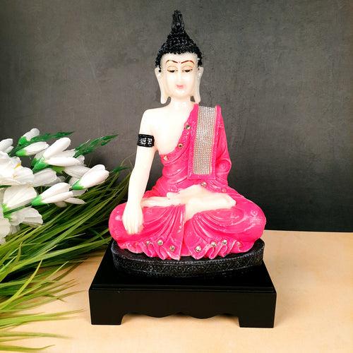 Lord Buddha Statue | Buddha Showpiece in Meditation Pose - for Living Room, Home, Table, Office Decor & Gift - 13 inch