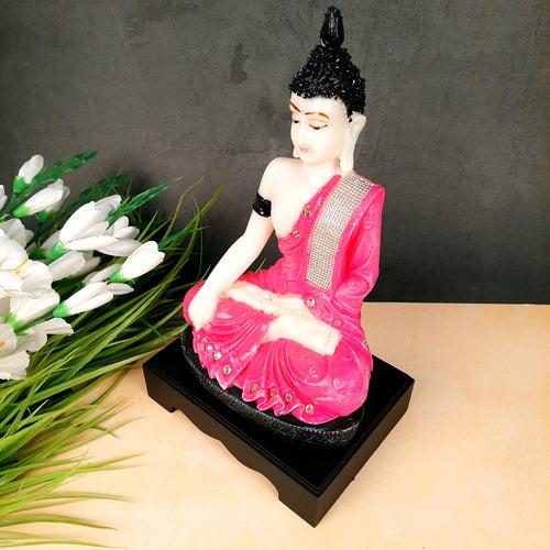 Lord Buddha Statue | Buddha Showpiece in Meditation Pose - for Living Room, Home, Table, Office Decor & Gift - 13 inch