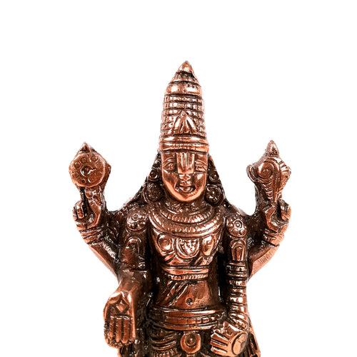 Sri Balaji Idol | Venkateswara Swami Statue | Tirupati Balaji Murti | Religious & Spiritual Sculpture - for Gift, Home, Living Room, Office, Puja Room Decoration  - 8 inch