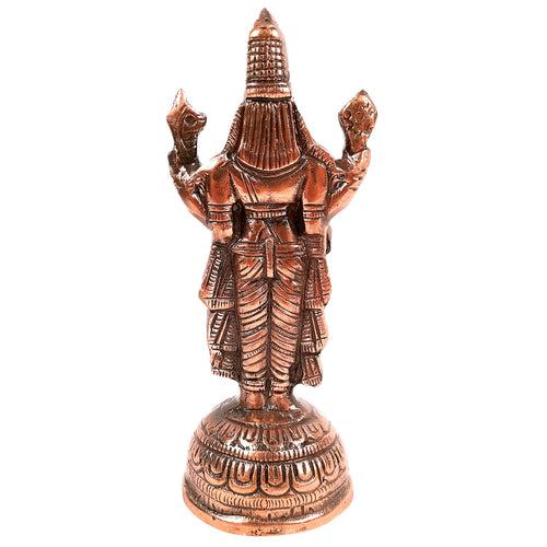 Sri Balaji Idol | Venkateswara Swami Statue | Tirupati Balaji Murti | Religious & Spiritual Sculpture - for Gift, Home, Living Room, Office, Puja Room Decoration  - 8 inch