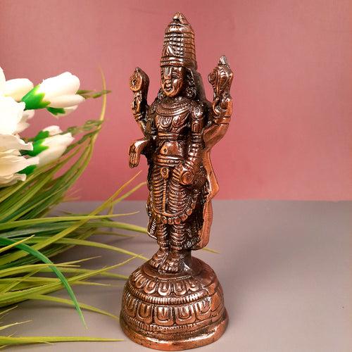 Sri Balaji Idol | Venkateswara Swami Statue | Tirupati Balaji Murti | Religious & Spiritual Sculpture - for Gift, Home, Living Room, Office, Puja Room Decoration  - 8 inch