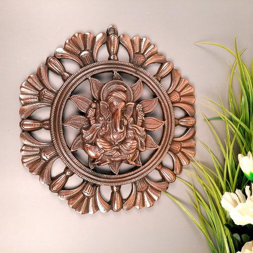 Ganesh Idol Wall Hanging | Lord Ganesha Wall Statue Decor |Religoius & Spiritual Wall Art - For Puja, Home & Entrance  Living Room & Gift-  12 inch