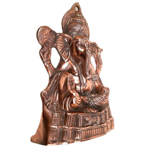 Ganesh Wall Hanging Cum Statue | Shri Ganesha Wall Decor Idol - for Diwali & Housewarming Gift | Religious & Spiritual Wall Art - for Puja, Home, Entrance  & Living Room - 17 Inch