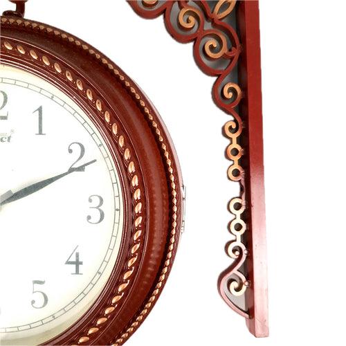 Railway Clocks - Double Sided | Victorian Station Wall Hanging Clock | Vintage Platform Watch - for Home, Living Room, Office Decor & Gifts - 11 Inch