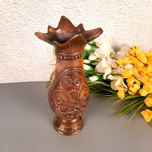 Flower Pot | Vase - for Home Decoration, Living Room, Table, Shelf, Office & Interior Decor | House Warming & Festival Gift - 12 Inch