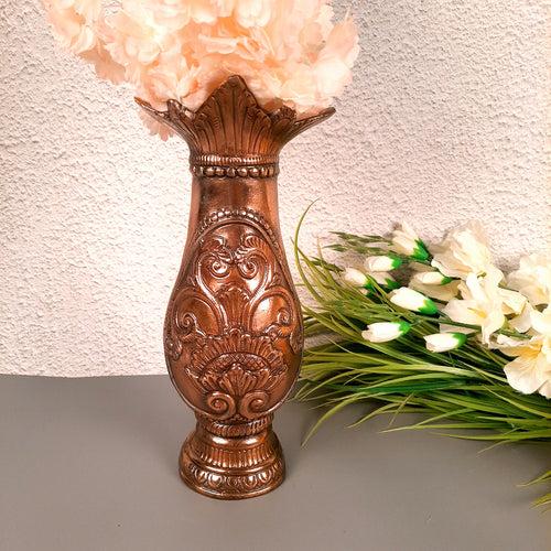 Flower Pot | Vase - for Home Decoration, Living Room, Table, Shelf, Office & Interior Decor | House Warming & Festival Gift - 12 Inch