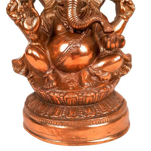 Ganesh Statue | Lord Ganesha Idol - for Home, Puja, Living Room, Entrance & Office Decor | Antique Idol for Religious & Spiritual Decor - 13 Inch