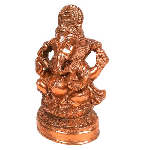 Ganesh Statue | Lord Ganesha Idol - for Home, Puja, Living Room, Entrance & Office Decor | Antique Idol for Religious & Spiritual Decor - 13 Inch