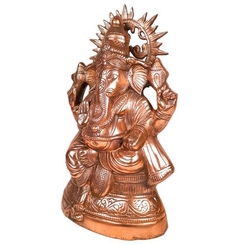 Ganesh Statue | Lord Ganesha Idol - for Home, Puja, Living Room, Entrance & Office Decor | Antique Idol for Religious & Spiritual Decor - 15 Inch