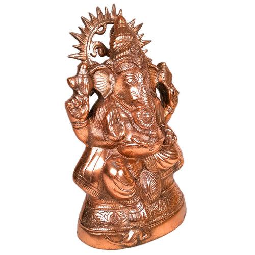 Ganesh Statue | Lord Ganesha Idol - for Home, Puja, Living Room, Entrance & Office Decor | Antique Idol for Religious & Spiritual Decor - 15 Inch