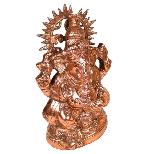 Ganesh Statue | Lord Ganesha Idol - for Home, Puja, Living Room, Entrance & Office Decor | Antique Idol for Religious & Spiritual Decor - 15 Inch