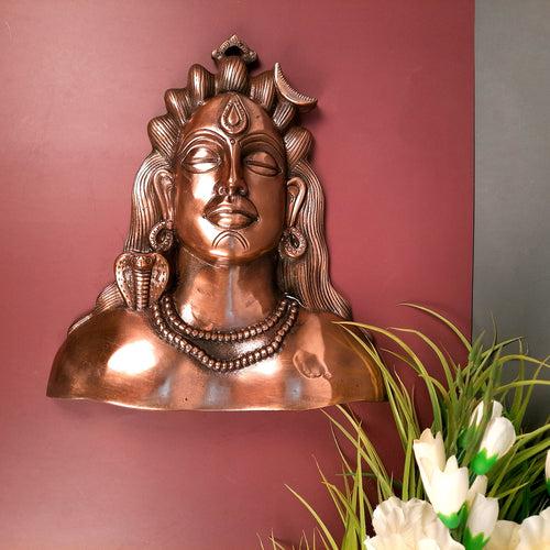 Adiyogi Shiva Wall Hanging | Shiv Wall Art - For Home, Living Room, Wall, Entrance Decor | Office Decor & Gifts - 12 Inch