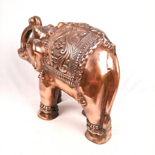 Elephant Statue Showpiece | Elephant Sculpture - for Vastu, Good Luck, Prosperity, Home & Table Decor & Gifts - 12 Inch