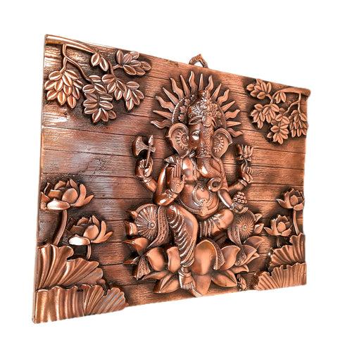 Ganesh Wall Hanging Idol | Lord Ganesha Wall Decor for Big Walls - For Puja, Home, Entrance, Big Walls, Living Room & Gift - 24 Inch