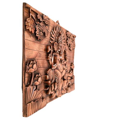 Ganesh Wall Hanging Idol | Lord Ganesha Wall Decor for Big Walls - For Puja, Home, Entrance, Big Walls, Living Room & Gift - 24 Inch