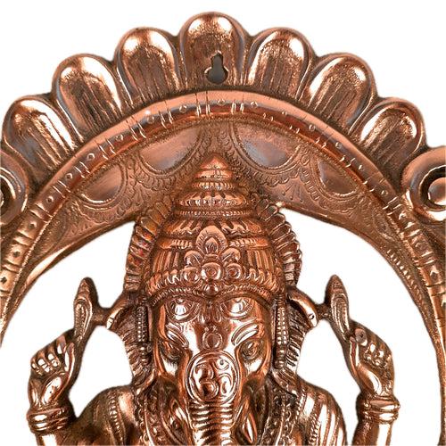 Ganesh Idol Wall Hanging | Lord Ganesha Face Wall Statue Decor | Religious & Spiritual Wall Art - For Puja, Home & Entrance  Living Room & Gift - 15 Inch