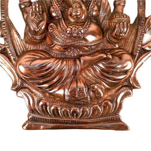 Ganesh Idol Wall Hanging | Lord Ganesha Face Wall Statue Decor | Religious & Spiritual Wall Art - For Puja, Home & Entrance  Living Room & Gift - 15 Inch