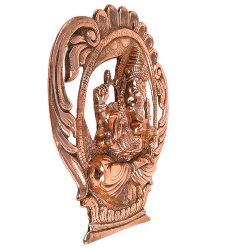 Ganesh Idol Wall Hanging | Lord Ganesha Face Wall Statue Decor | Religious & Spiritual Wall Art - For Puja, Home & Entrance  Living Room & Gift - 15 Inch