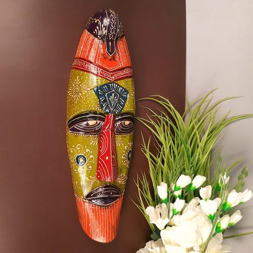 Mask Wall Hanging |Nazar Battu | Tribal Masks for Home Entrance & Living Room - for Home, Door, Hall-Way, Entrance, Balcony Decoration - 18 Inch