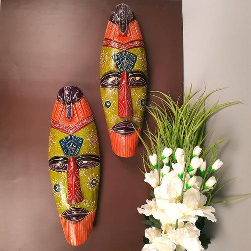 Mask Wall Hanging |Nazar Battu | Tribal Masks for Home Entrance & Living Room - for Home, Door, Hall-Way, Entrance, Balcony Decoration - 18 Inch