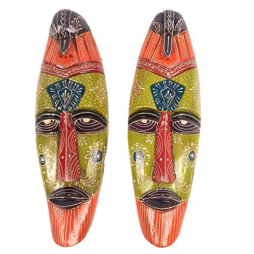 Mask Wall Hanging |Nazar Battu | Tribal Masks for Home Entrance & Living Room - for Home, Door, Hall-Way, Entrance, Balcony Decoration - 18 Inch